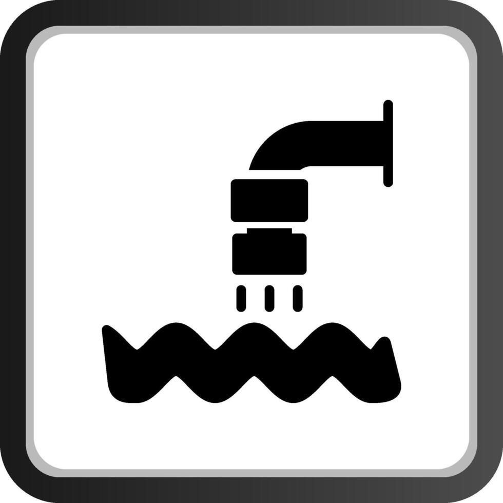 Waste Water Creative Icon Design vector