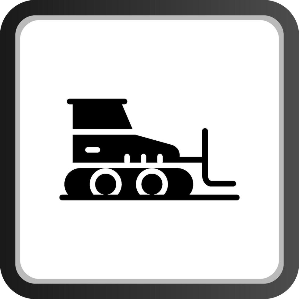 Bulldozer Creative Icon Design vector