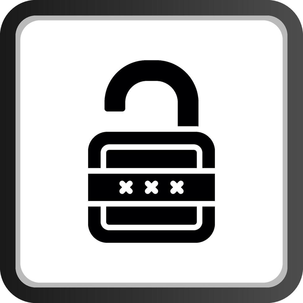 Lock Open Creative Icon Design vector