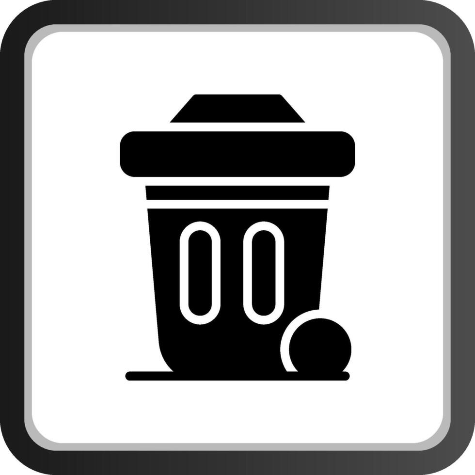 Dustbin Creative Icon Design vector