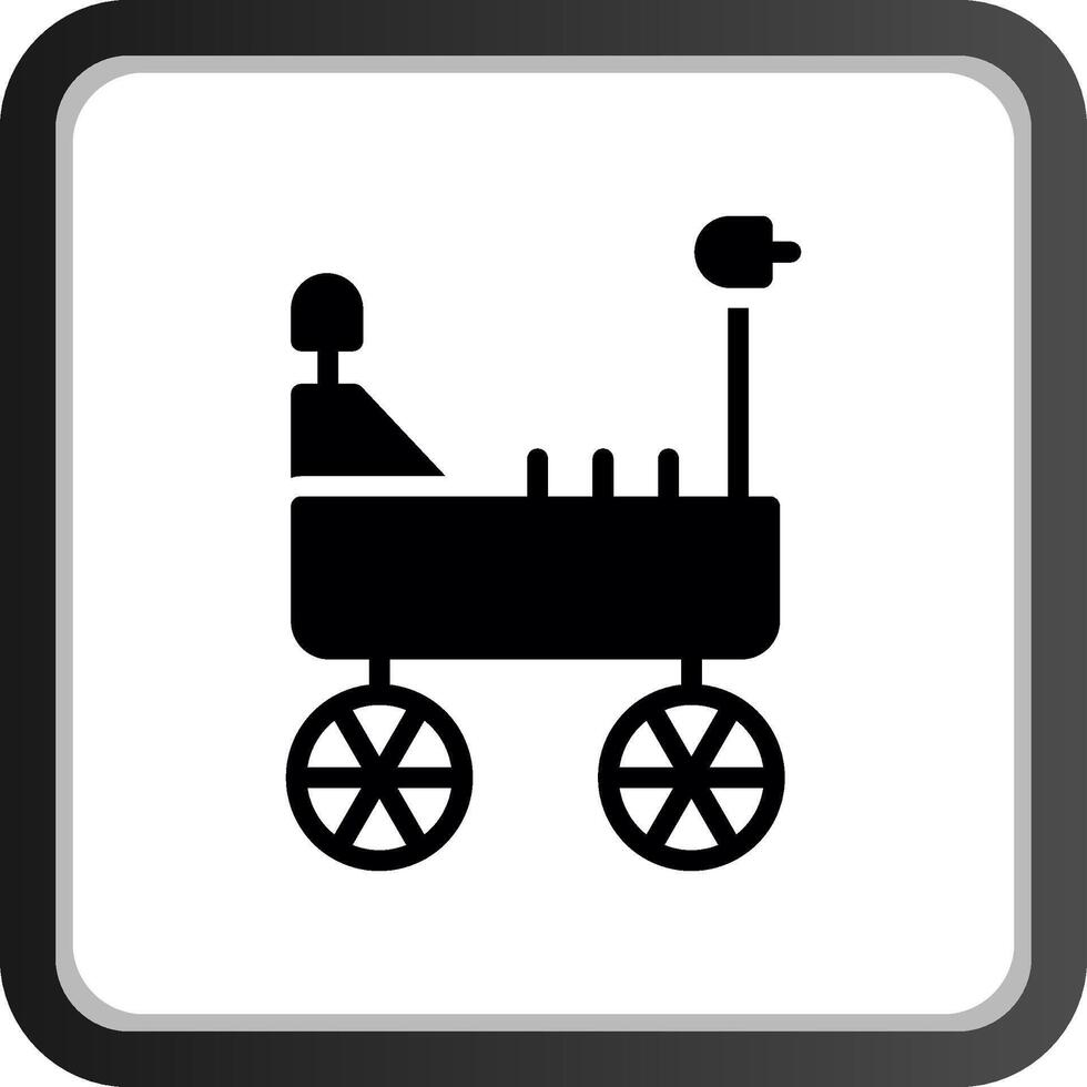 Mars Rover Creative Icon Design vector