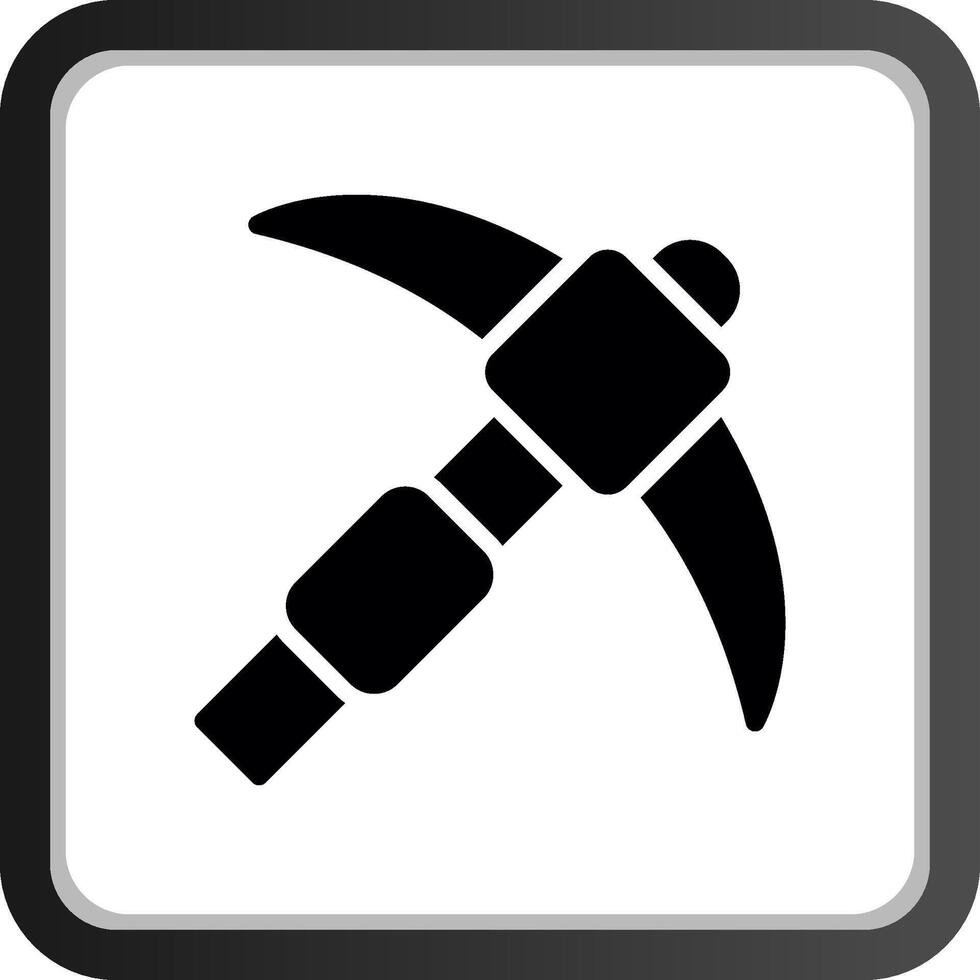 Pickaxe Creative Icon Design vector