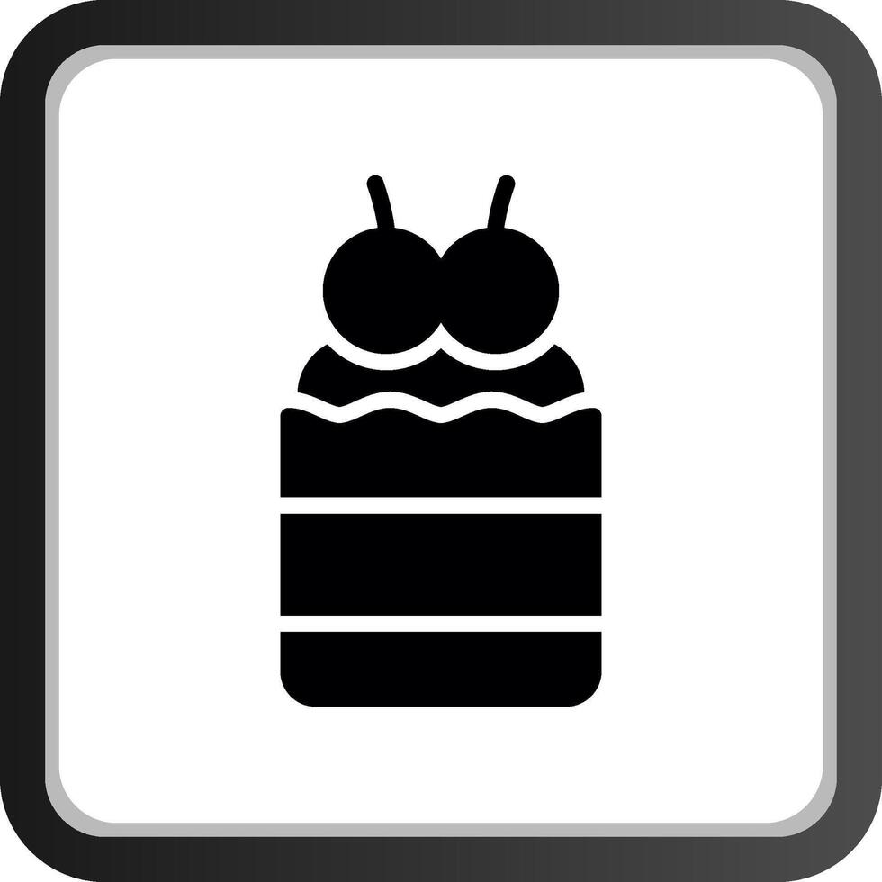 diseño de icono creativo de cupcake vector