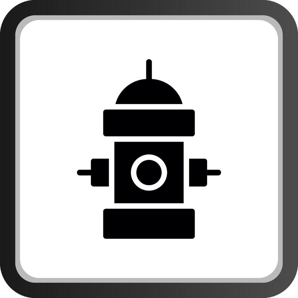 Fire Hydrant Creative Icon Design vector