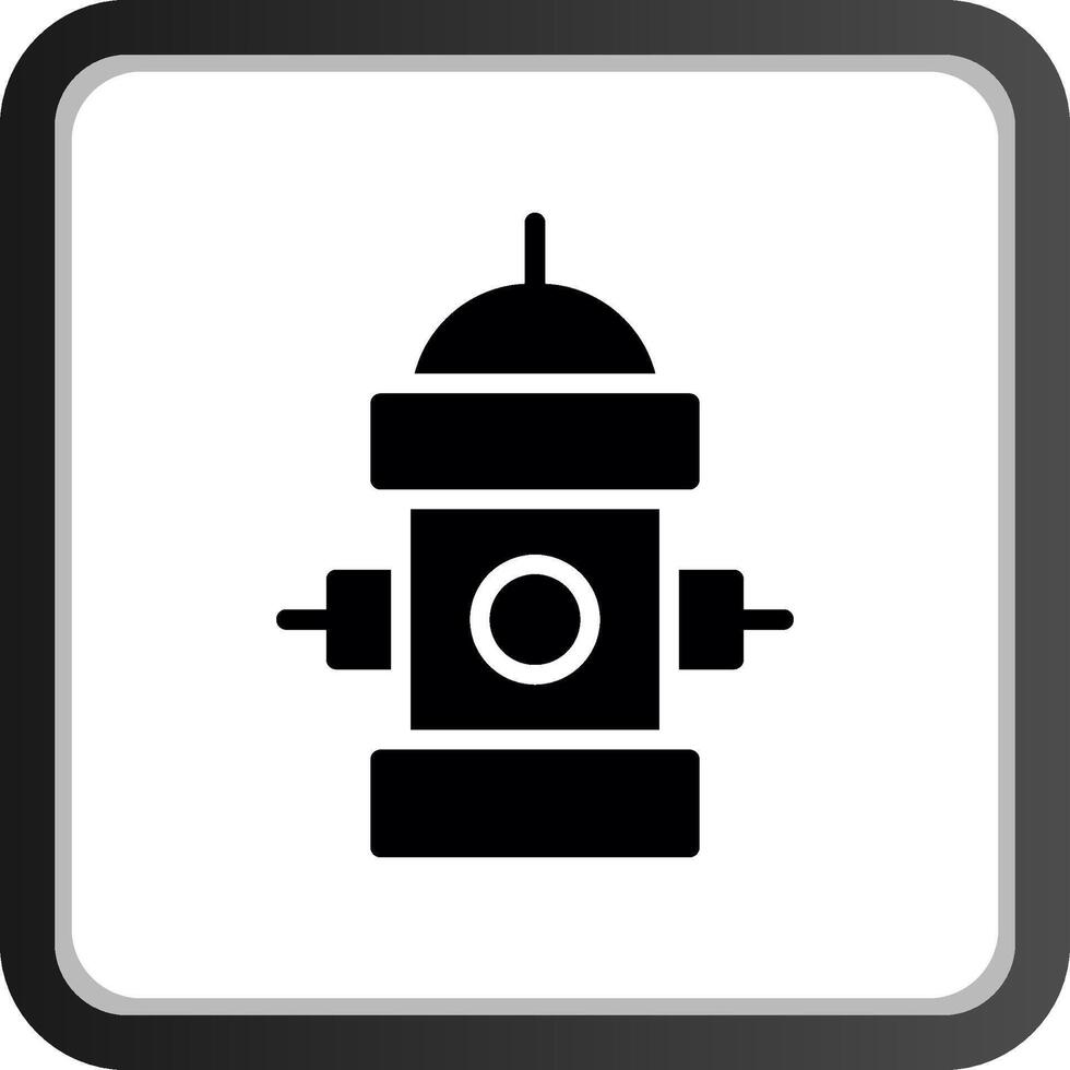 Fire Hydrant Creative Icon Design vector