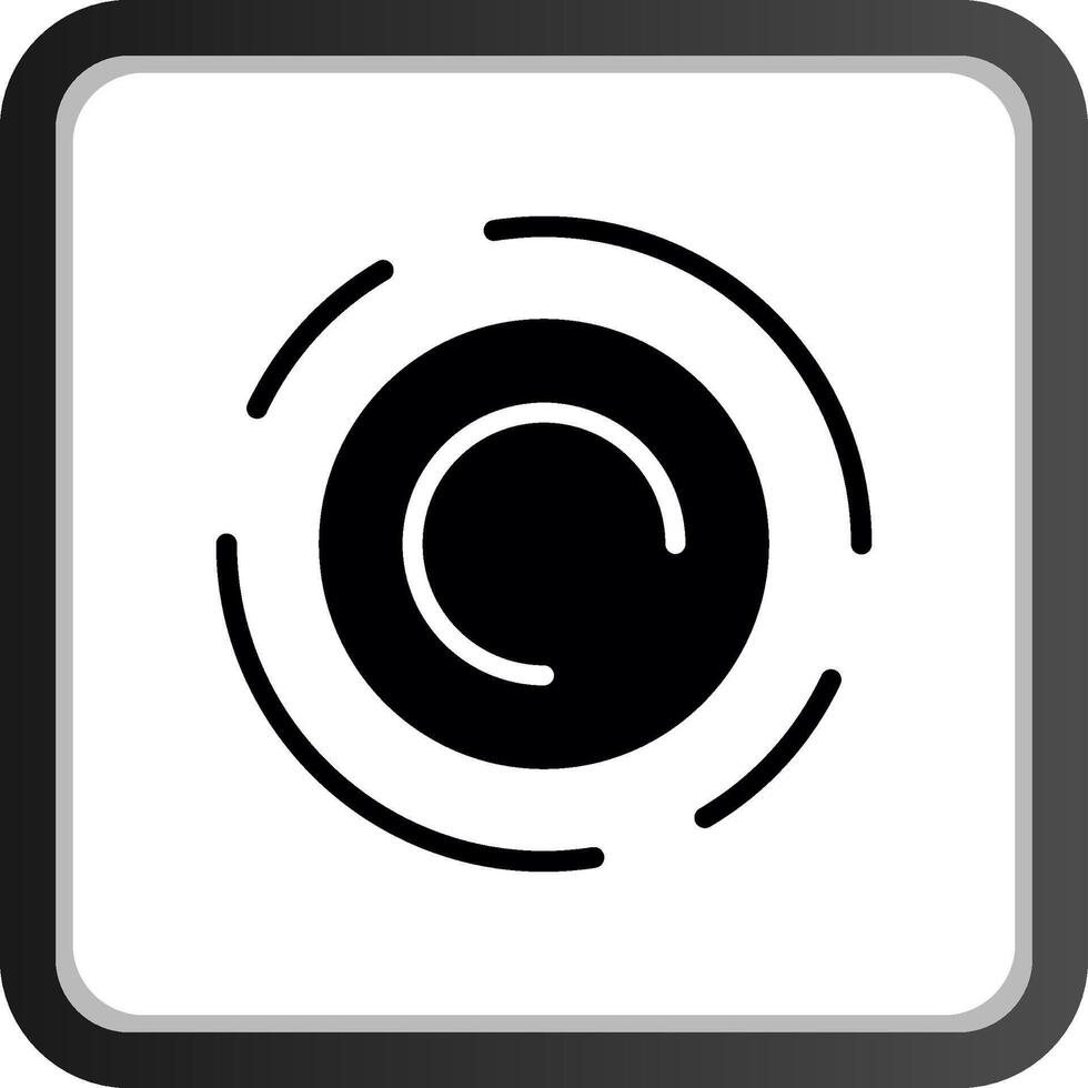 Black Hole Creative Icon Design vector