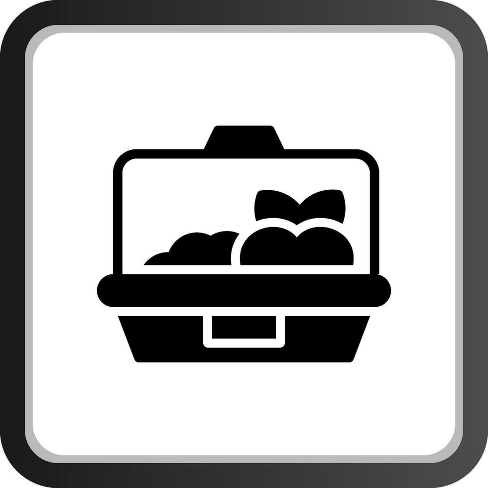 Lunch Box Creative Icon Design vector