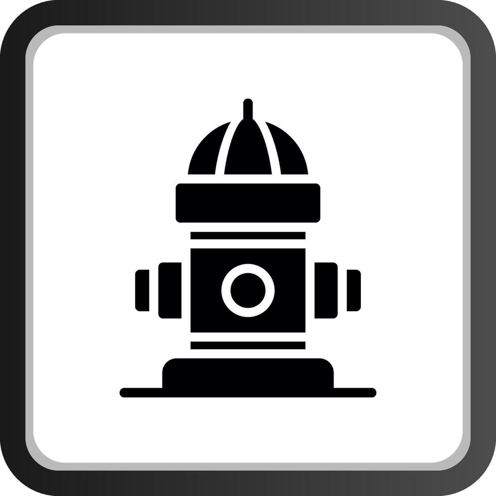 Fire Hydrant Creative Icon Design vector