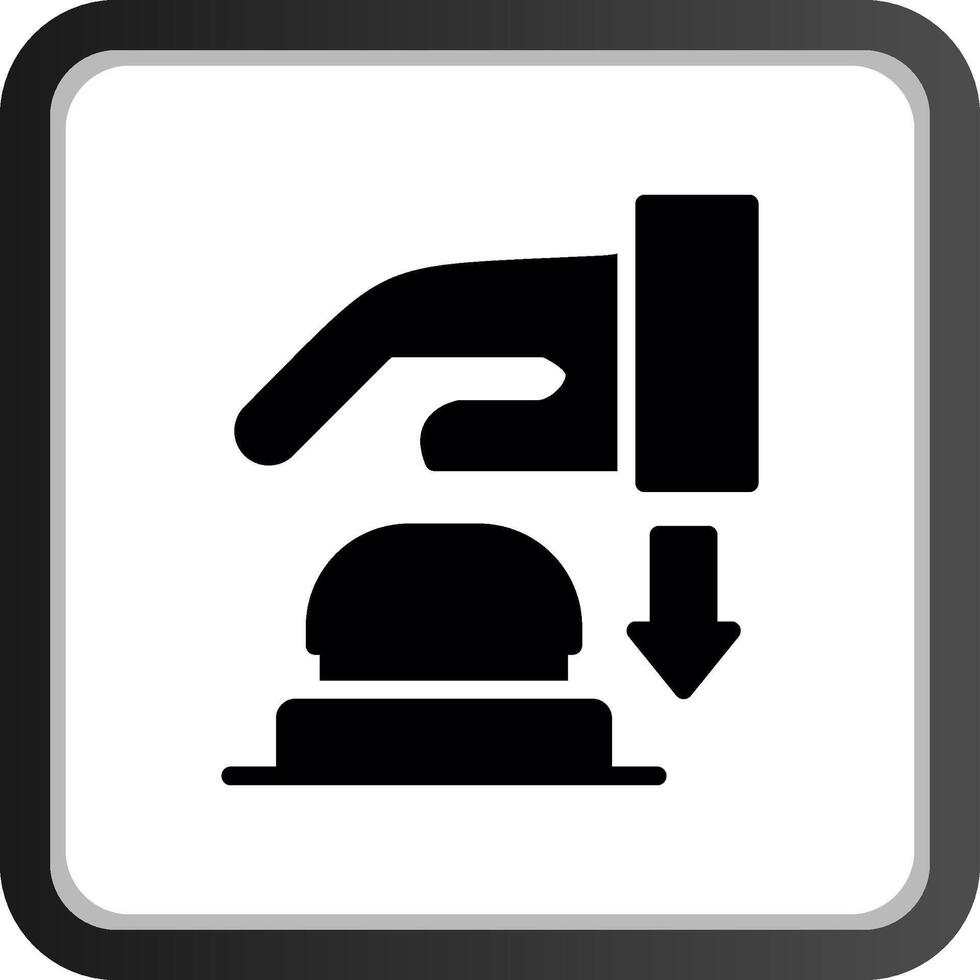 Emergency Button Creative Icon Design vector