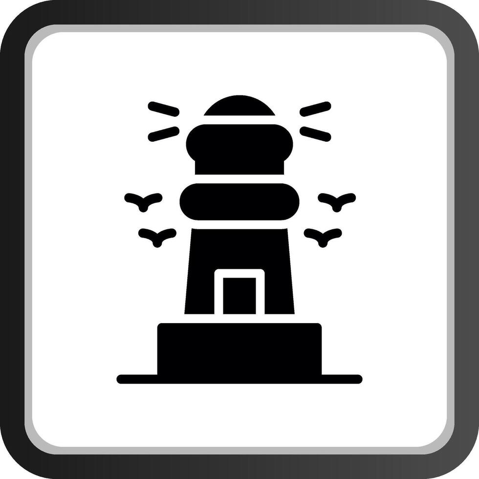 diseño de icono creativo de faro vector