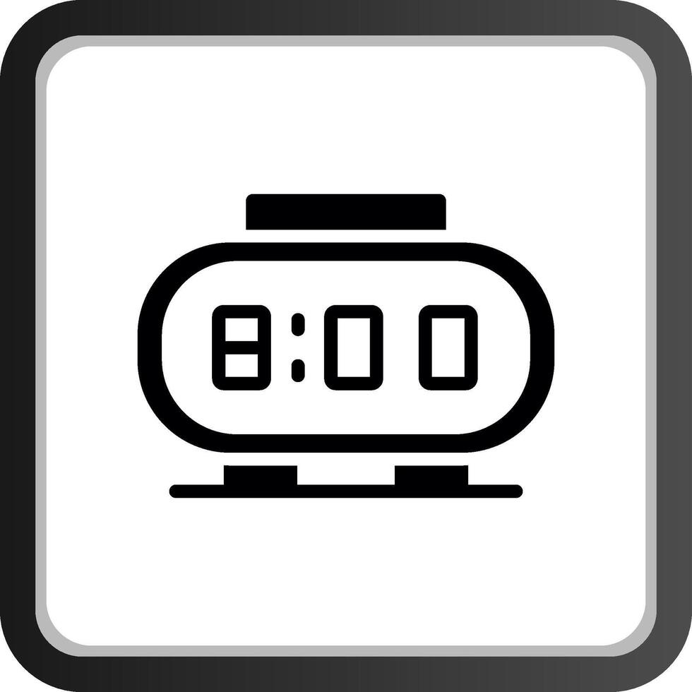 Digital Clock Creative Icon Design vector