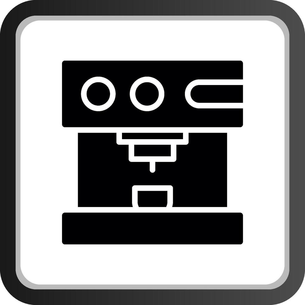 Coffee Machine Creative Icon Design vector
