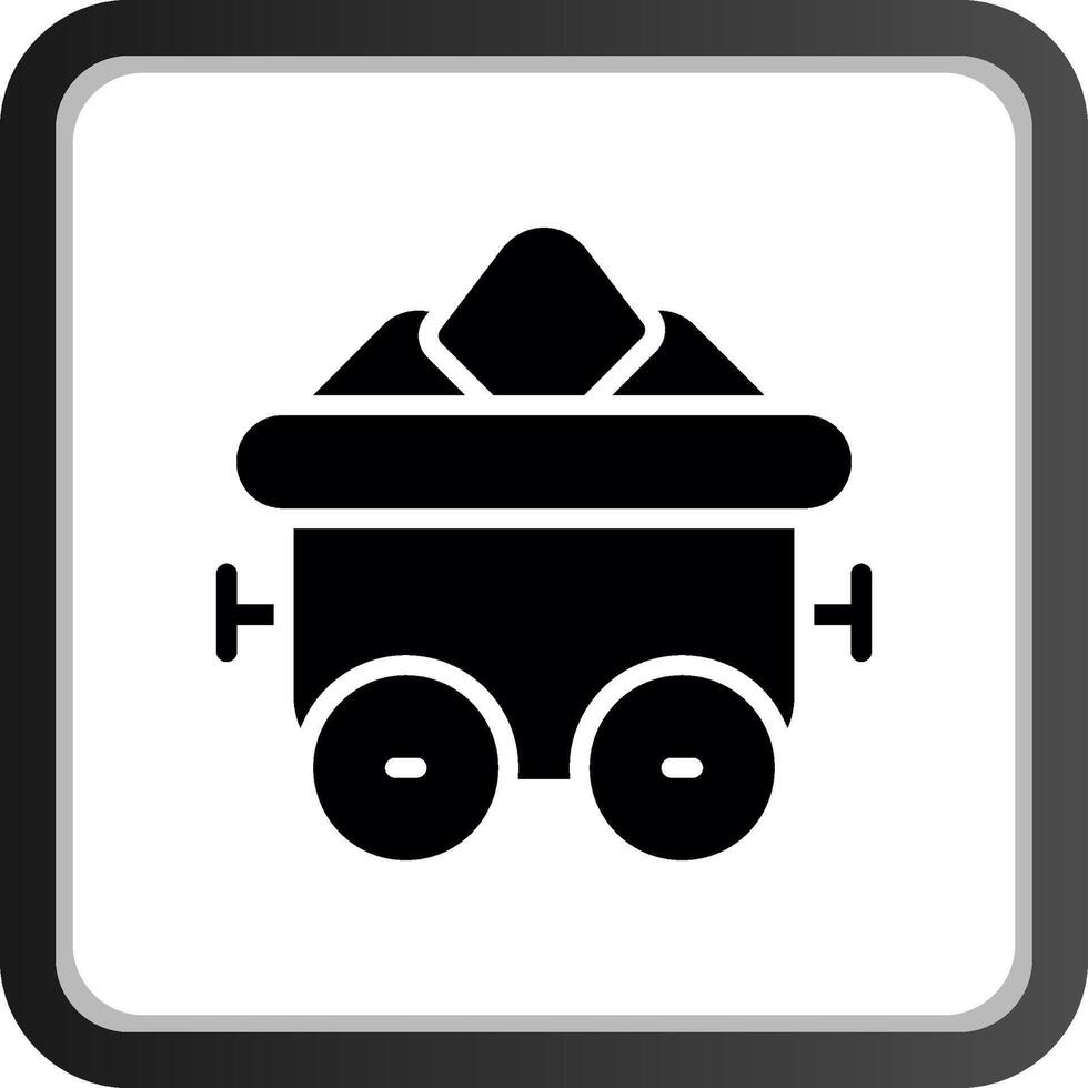 diseño de icono creativo de minería vector