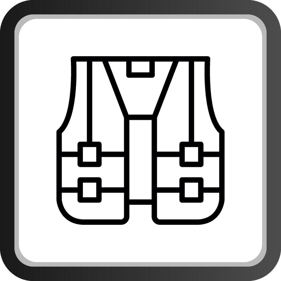 High Visibility Vest Creative Icon Design vector