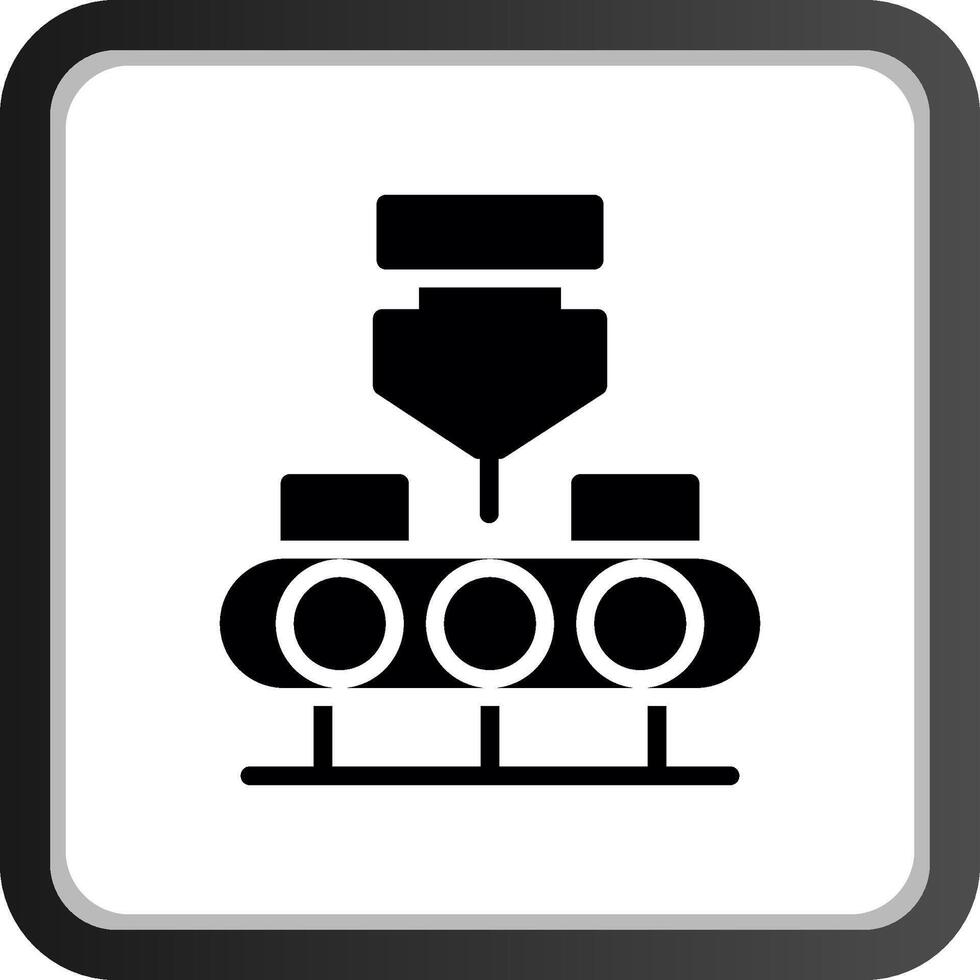 Conveyor Belt Creative Icon Design vector