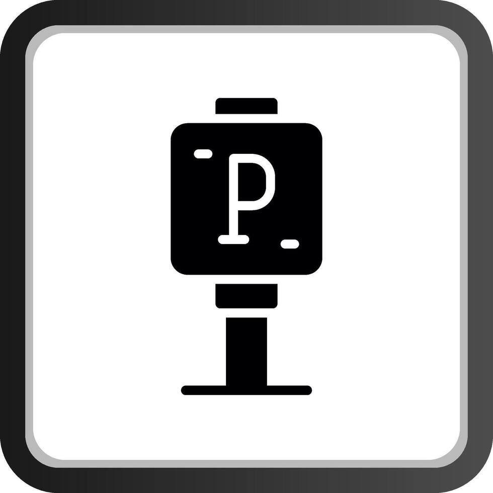 Parking Sign Creative Icon Design vector