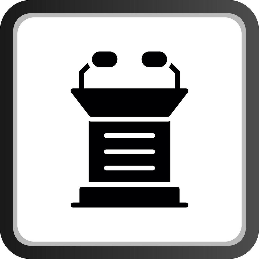 Lectern Creative Icon Design vector