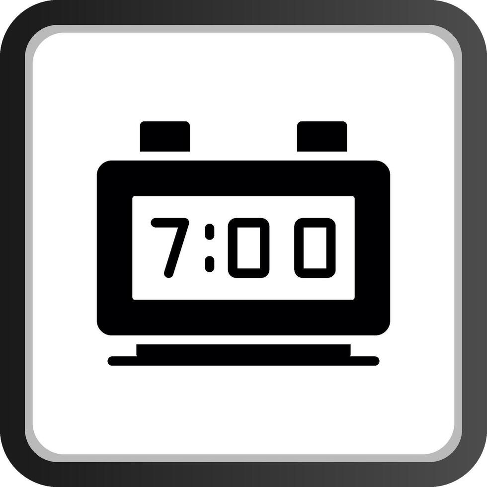 diseño de icono creativo de reloj digital vector