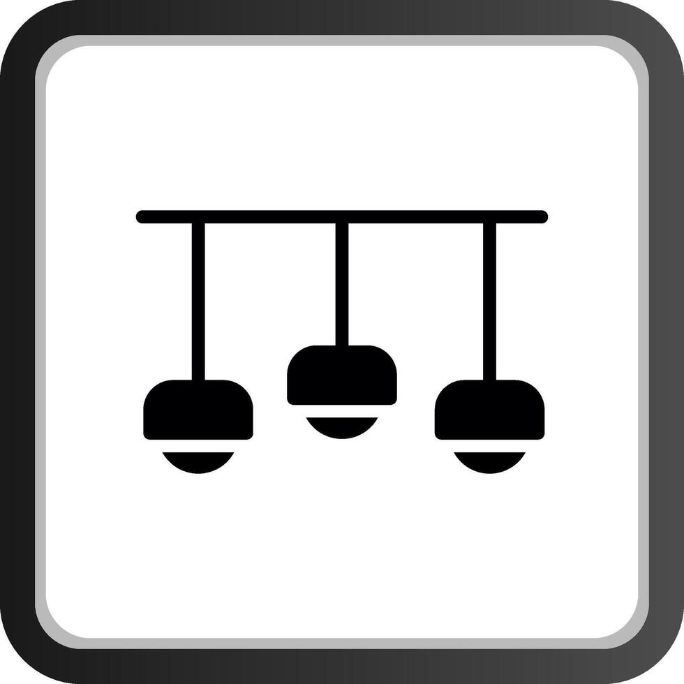Ceiling Light Creative Icon Design vector