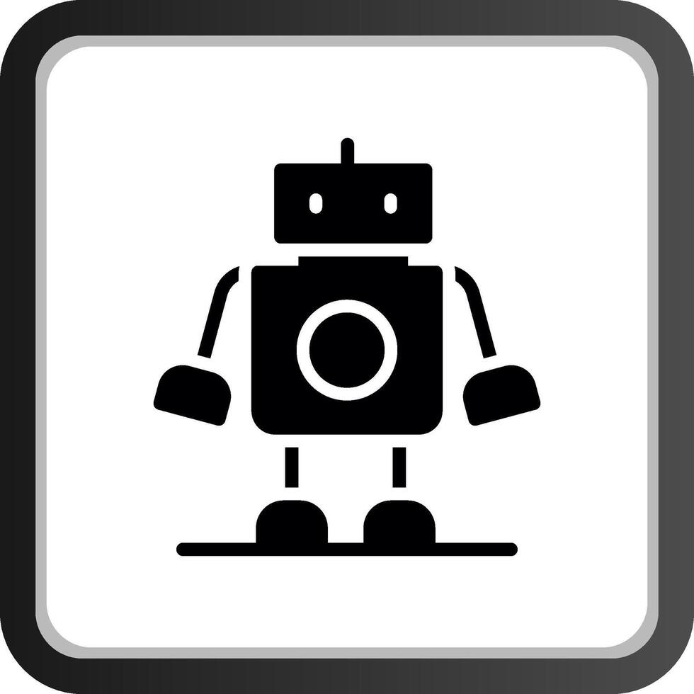 diseño de icono creativo robot vector