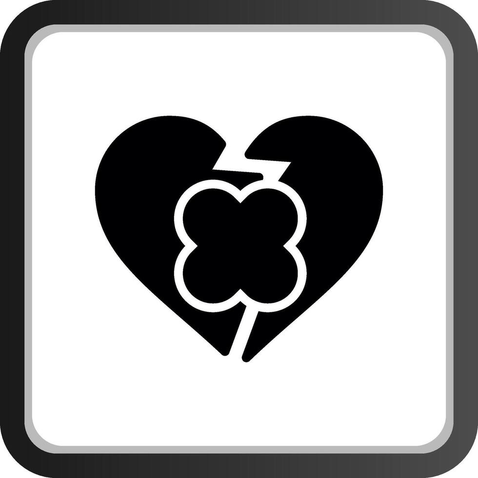 Broken Heart Creative Icon Design vector
