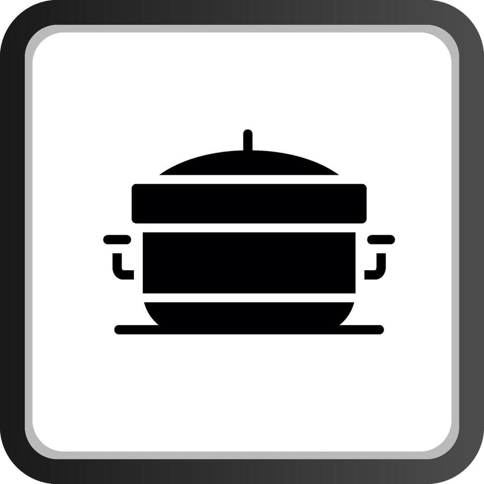 Cooking Pot Creative Icon Design vector