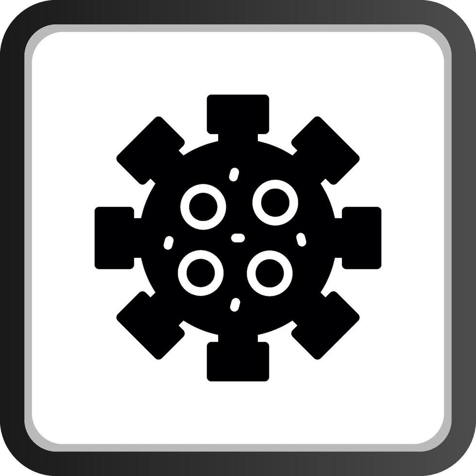 diseño de icono creativo de virus vector