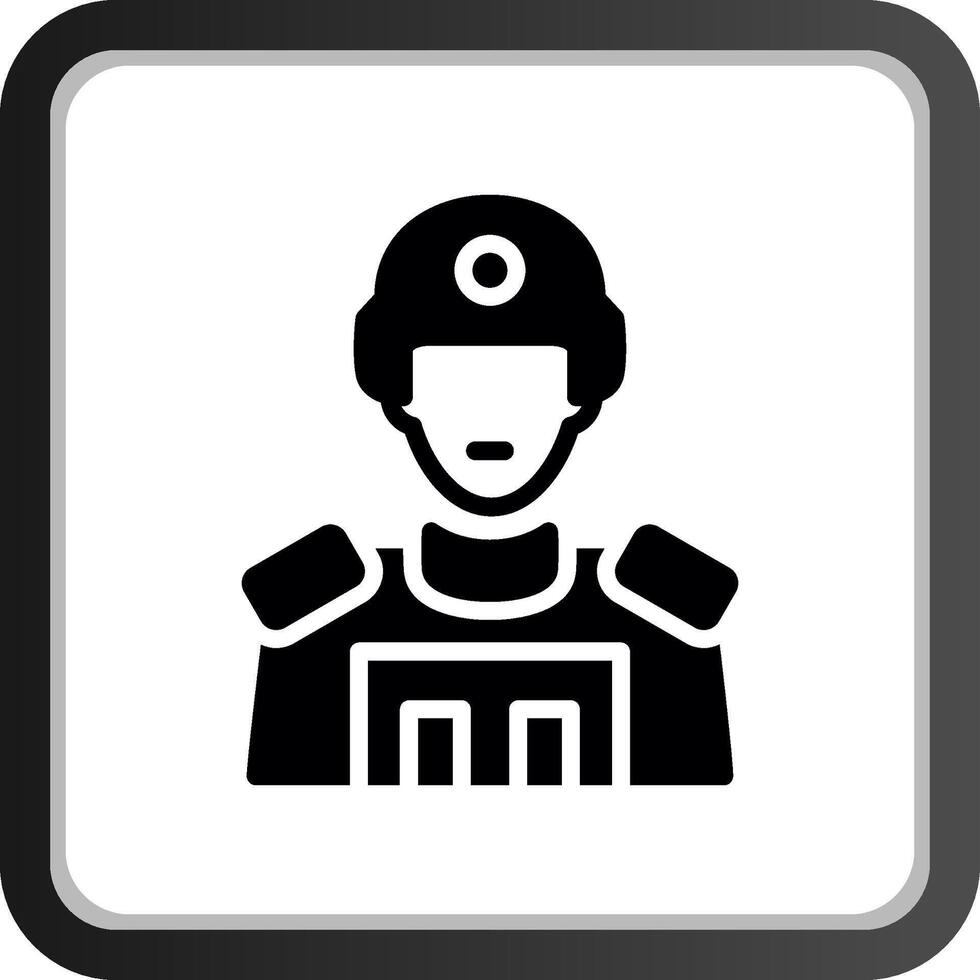 Soldier Creative Icon Design vector