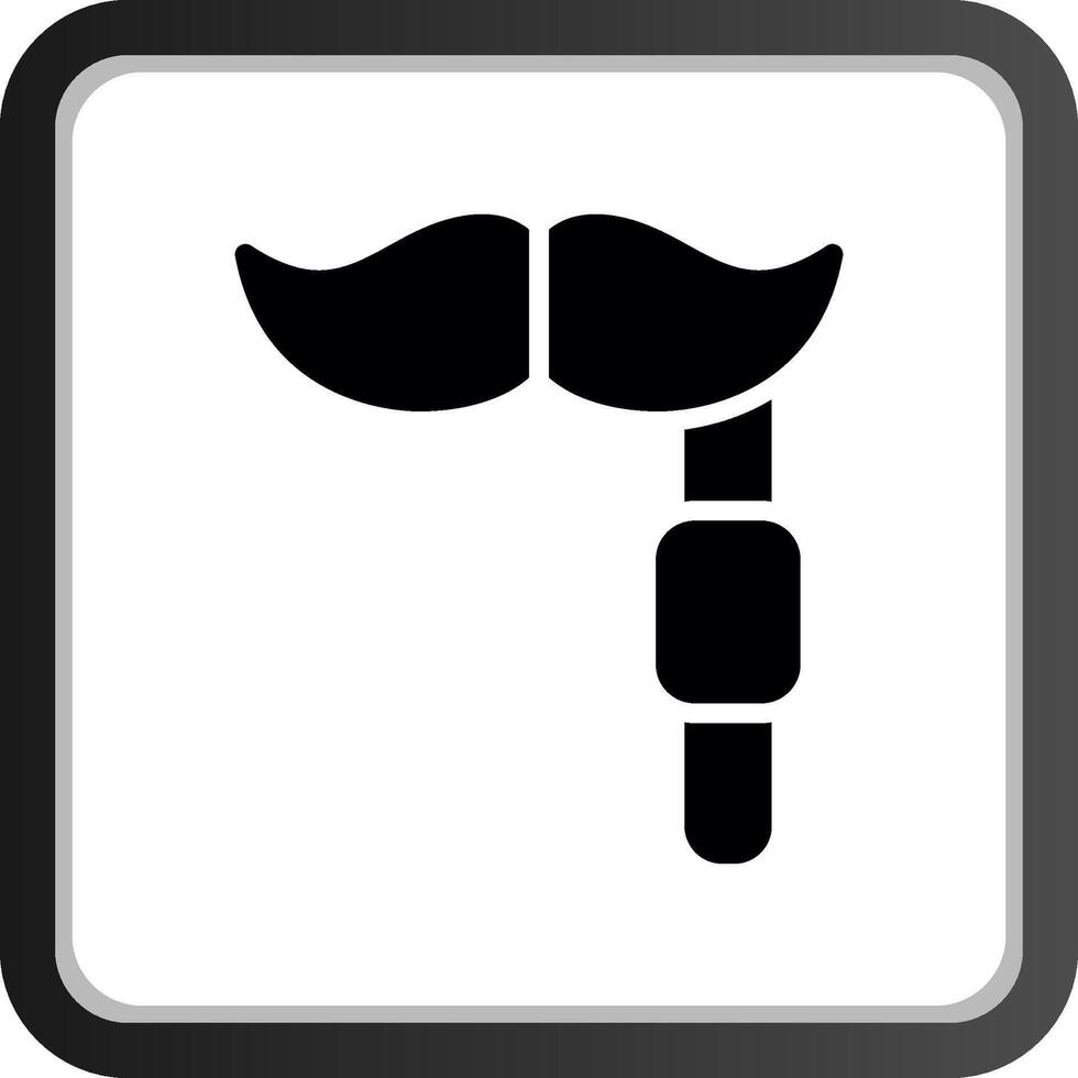 diseño de icono creativo de bigote vector