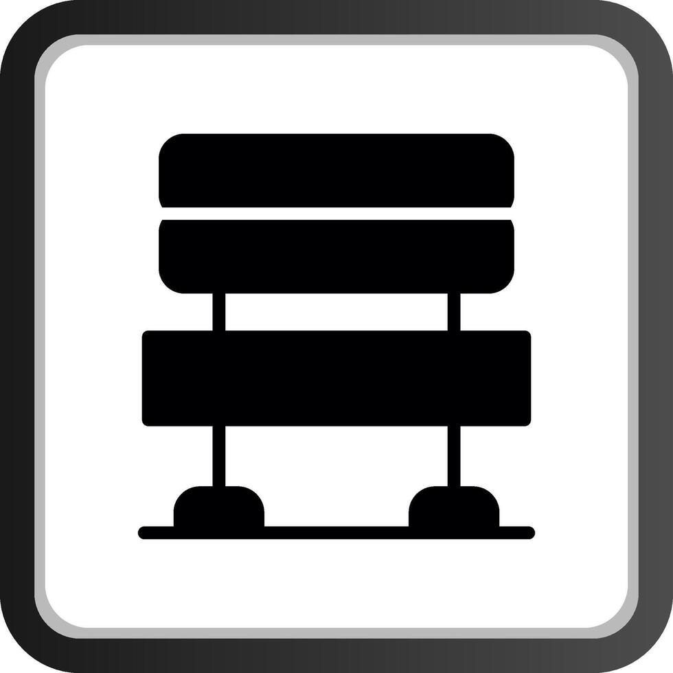 Bench Creative Icon Design vector