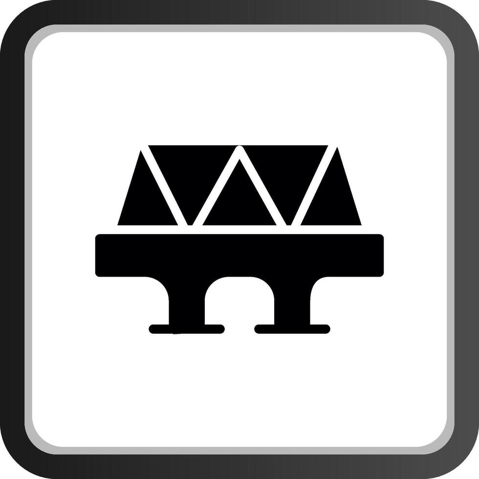 diseño de icono creativo de puente vector