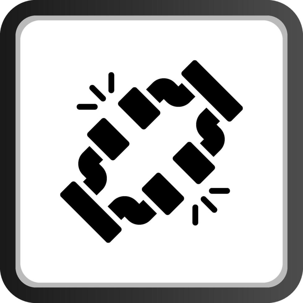 Broken Wire Creative Icon Design vector