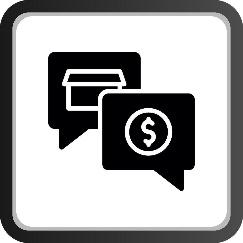 Money Talk Creative Icon Design vector