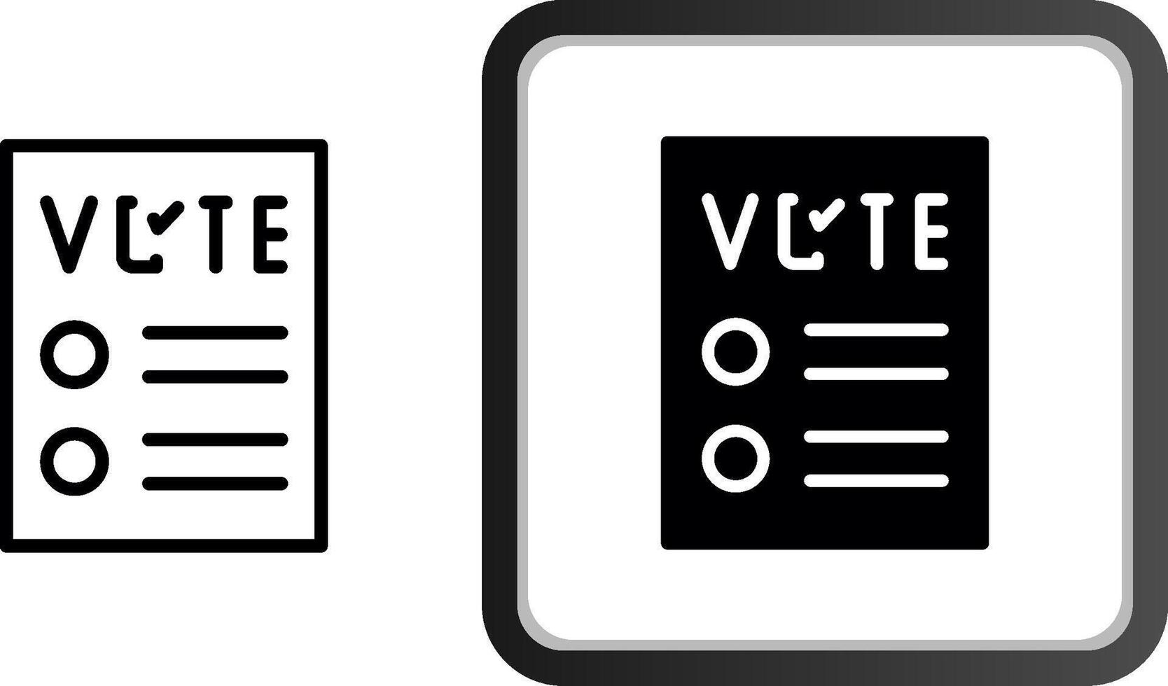 Ballot Creative Icon Design vector