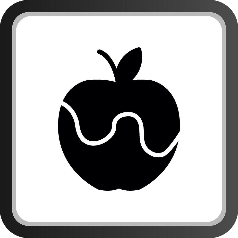 diseño de icono creativo de manzana vector