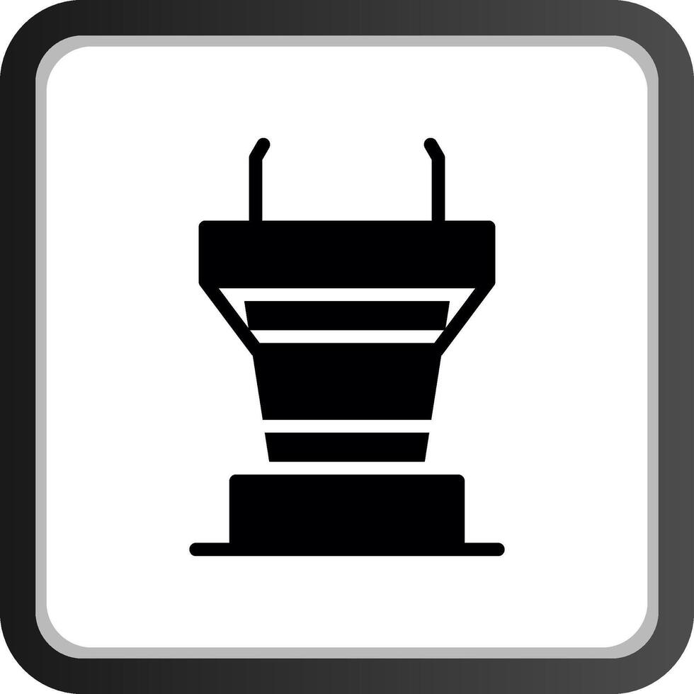 Podium Creative Icon Design vector