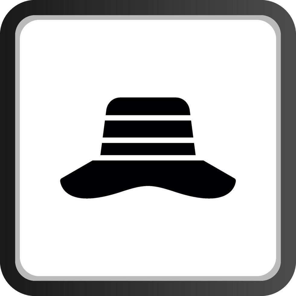 diseño de icono creativo de sombrero para el sol vector