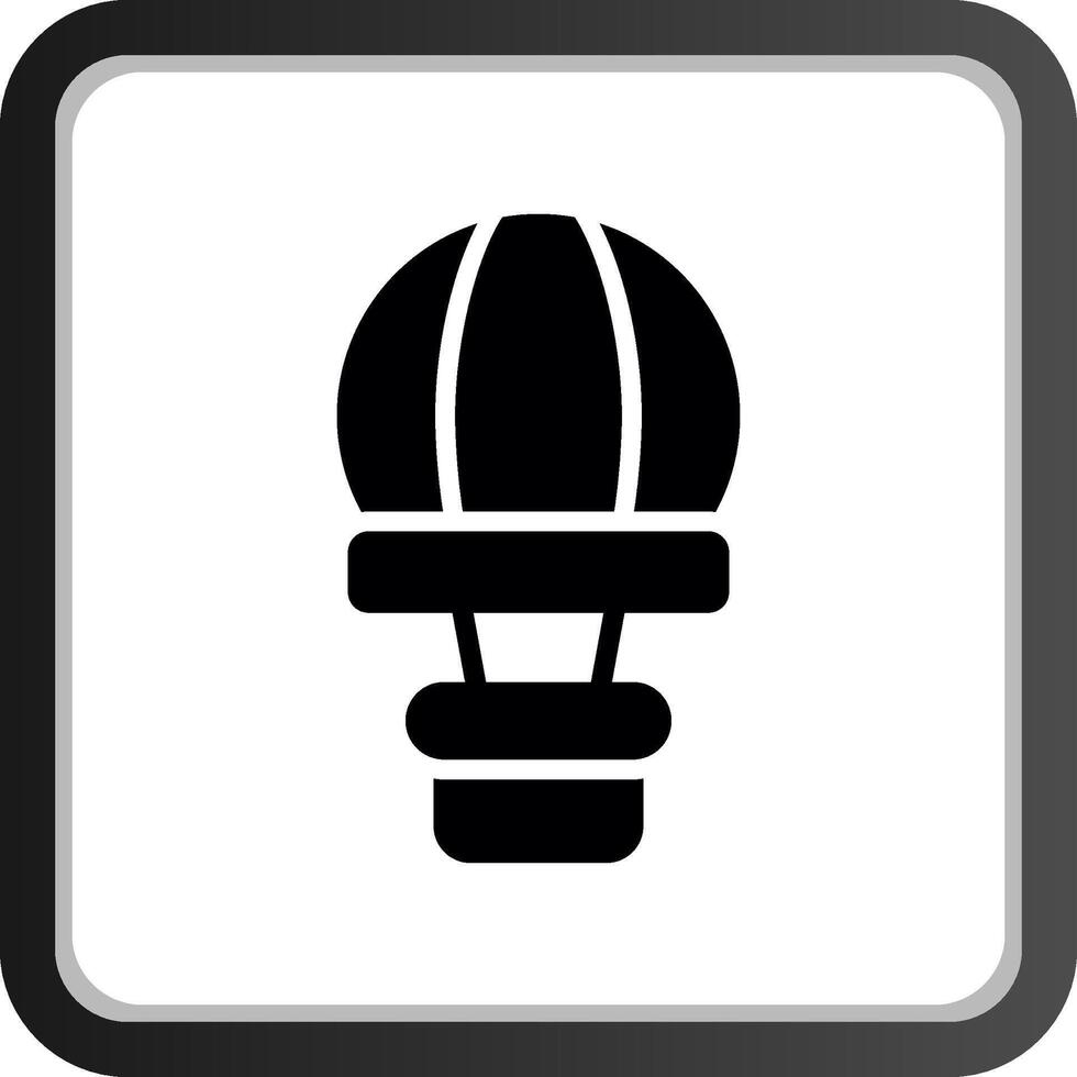 Hot Air Balloon Creative Icon Design vector