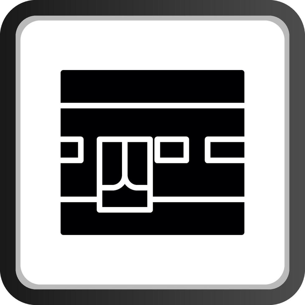 Kaaba Creative Icon Design vector