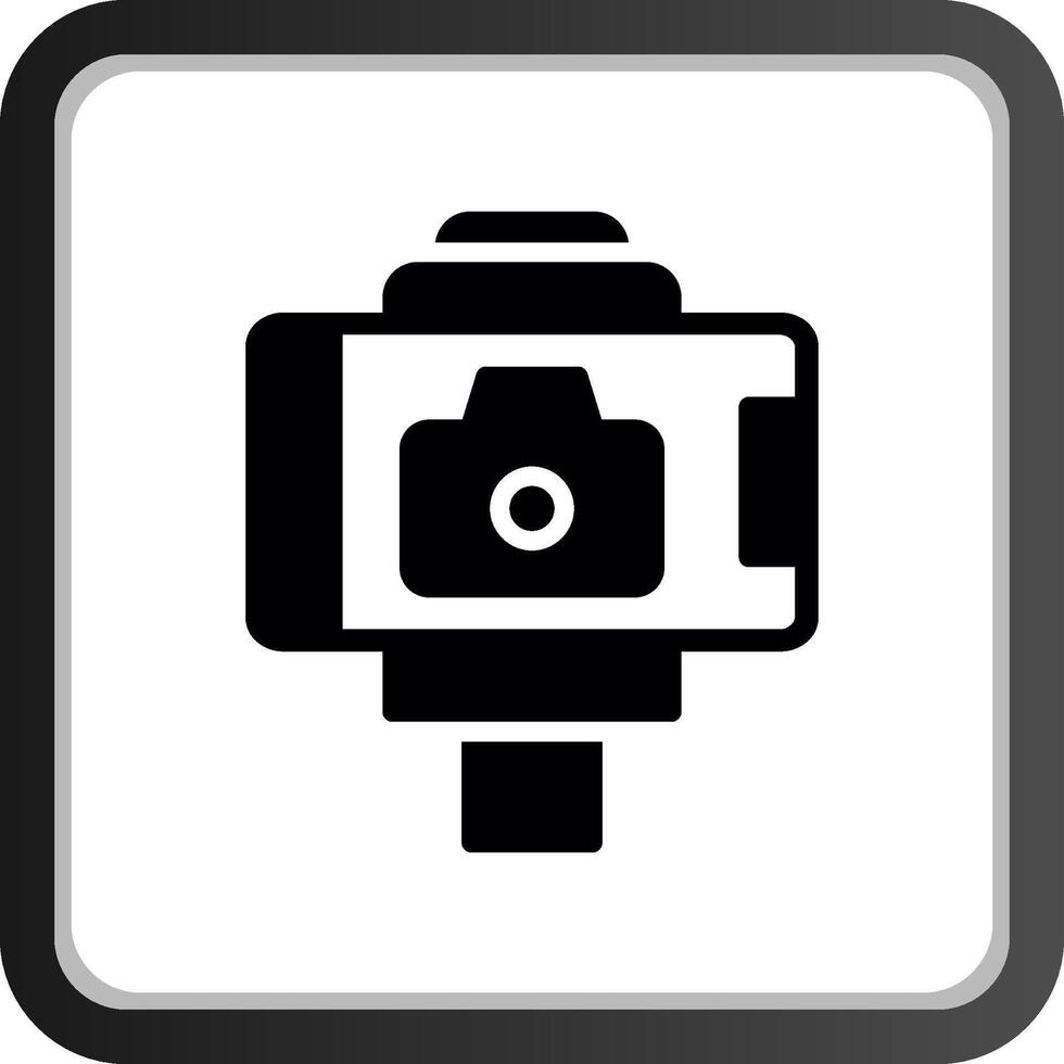 Selfie Stick Creative Icon Design vector