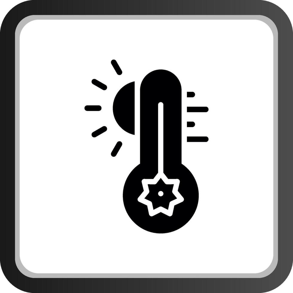 Hot Temperature Creative Icon Design vector