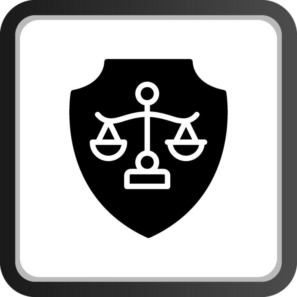 diseño de icono creativo de justicia vector