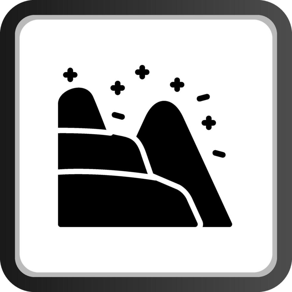 diseño de icono creativo de montaña vector