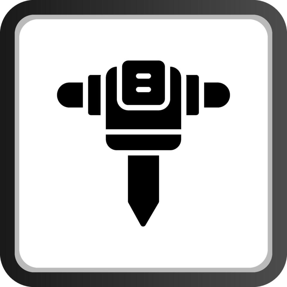 Road Drill Creative Icon Design vector