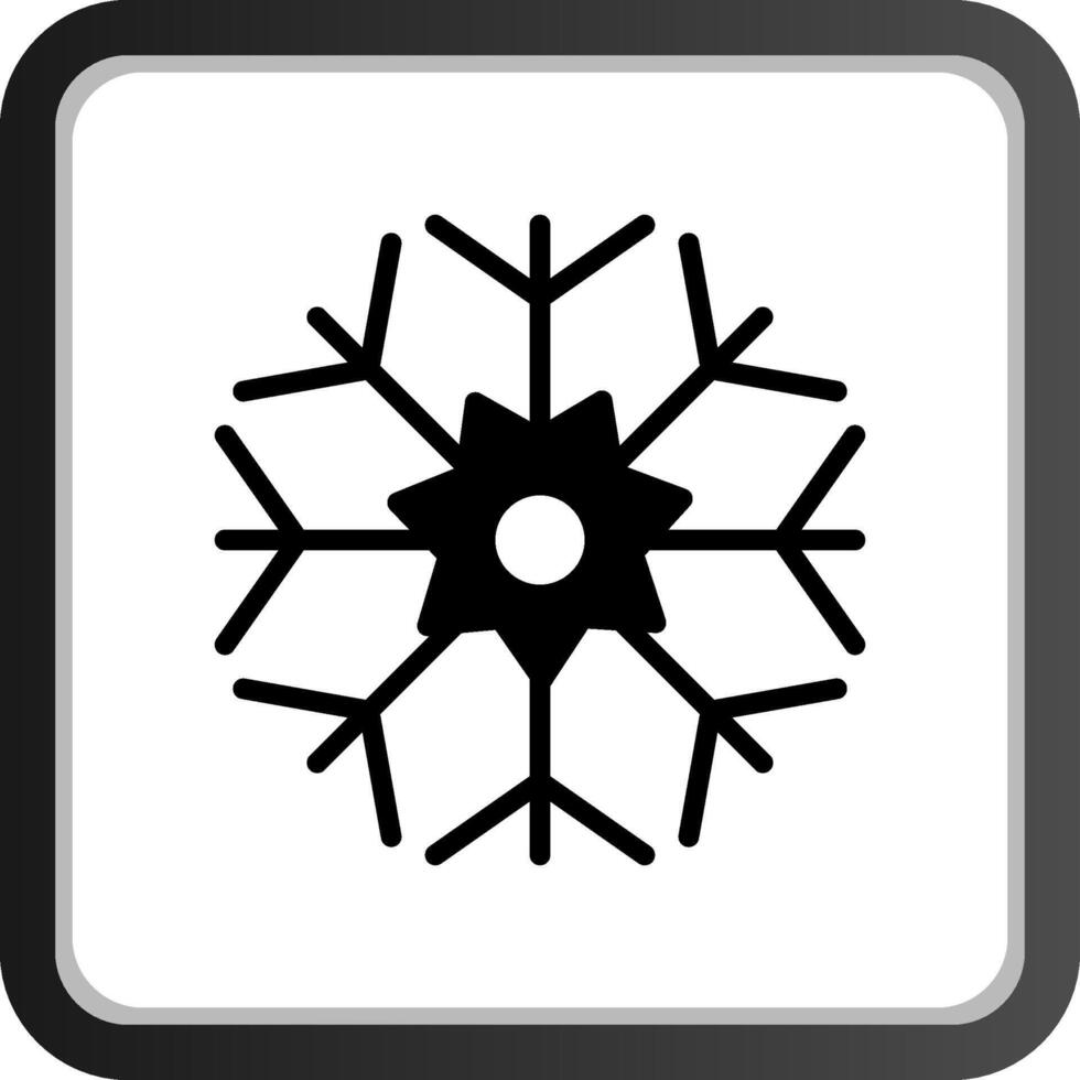 diseño de icono creativo de copo de nieve vector