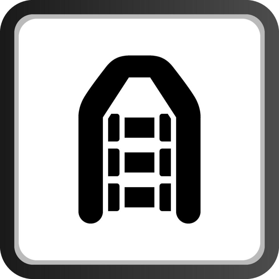 Inflatable Boat Creative Icon Design vector
