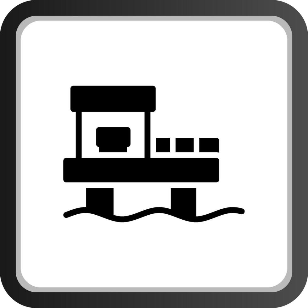 diseño de icono creativo de muelle vector