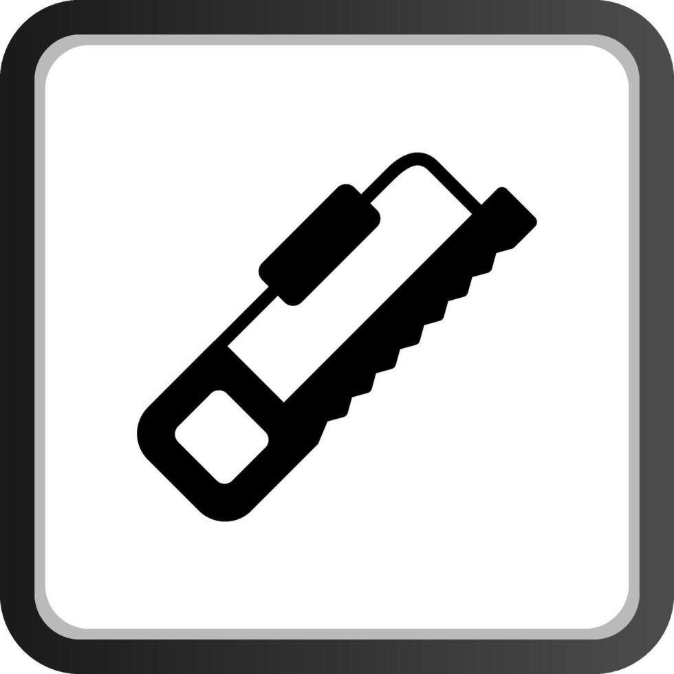 Hack Saw Creative Icon Design vector