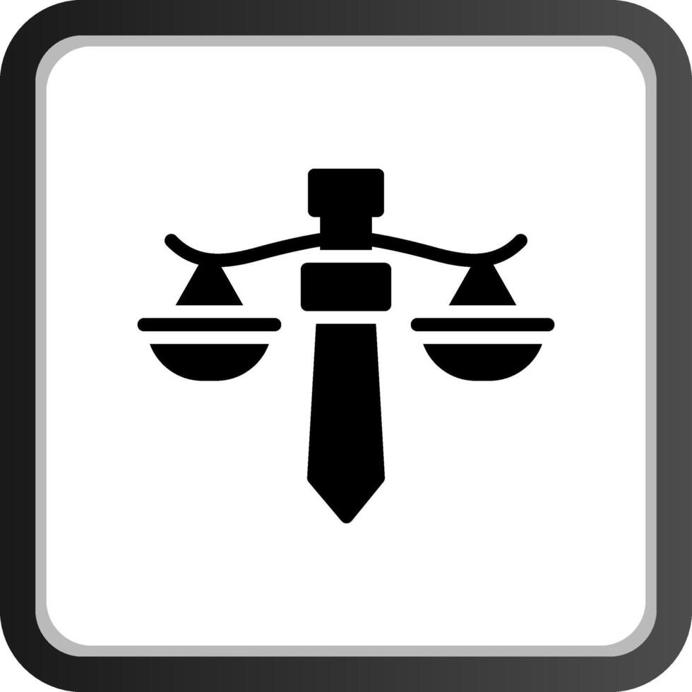 diseño de icono creativo de justicia vector