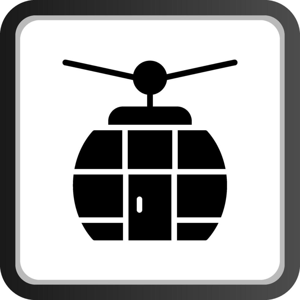 diseño de icono creativo de teleférico vector